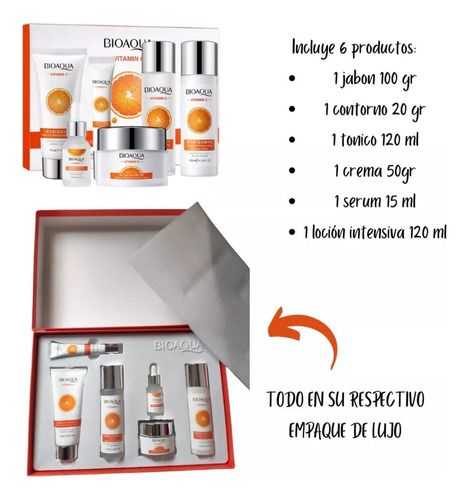 Kit 6 Productos BioAqua Skin Care